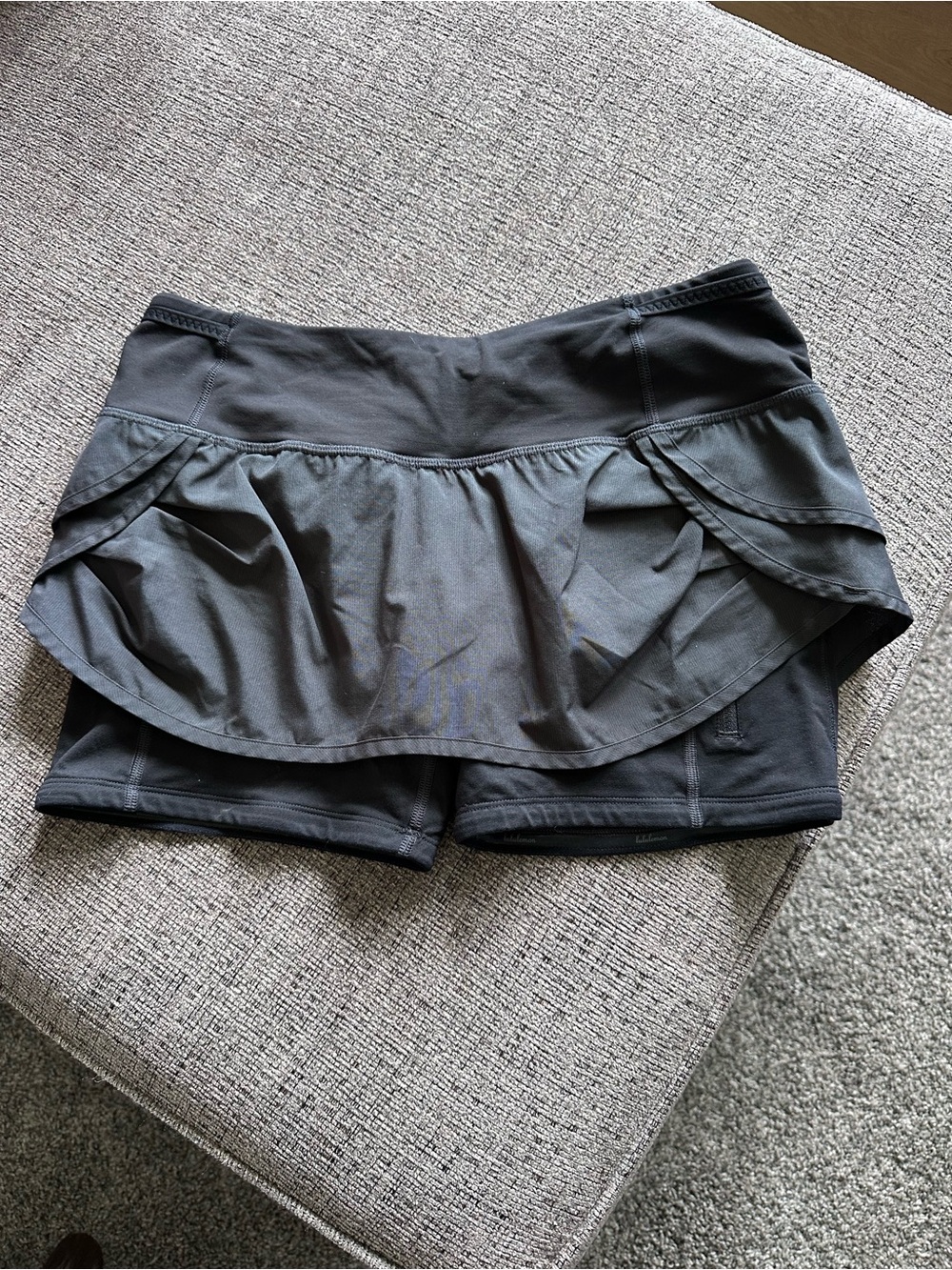 lululemon athletica Black Skort with Built-In Shorts
